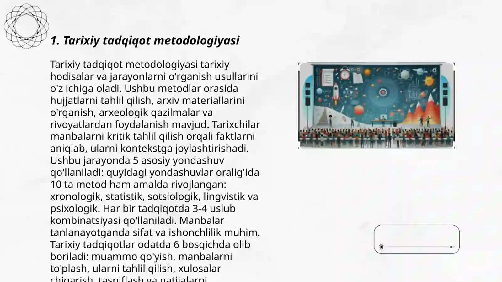 Tarixiy Tadqiqot Natijalarini Abrobatsiya va Eʼlon Qilish Usullari 3