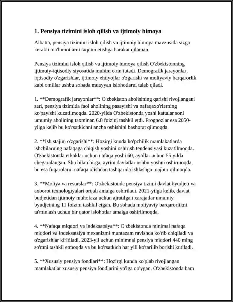 O`ZBEKISTONDA IJTIMOIY SOHADA AMALGA OSHIRILAYOTGAN O`ZGARISHLAR 3