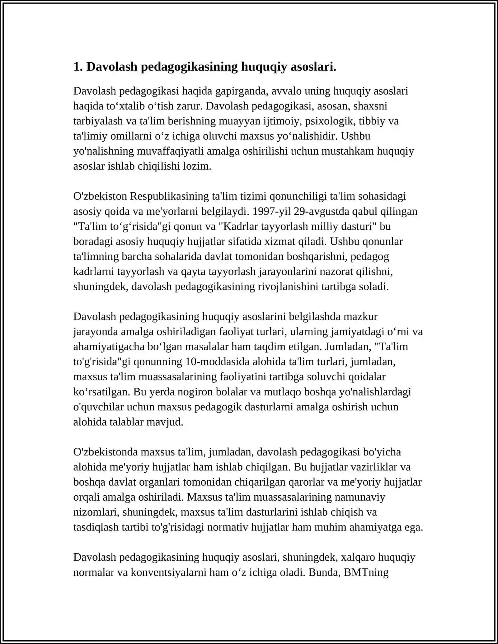 IJTIMOIY INSTITUTLAR TIZIMIDAGI DAVOLASH PEDAGOGIKASINING HUQUQIY ASOSLARI 3