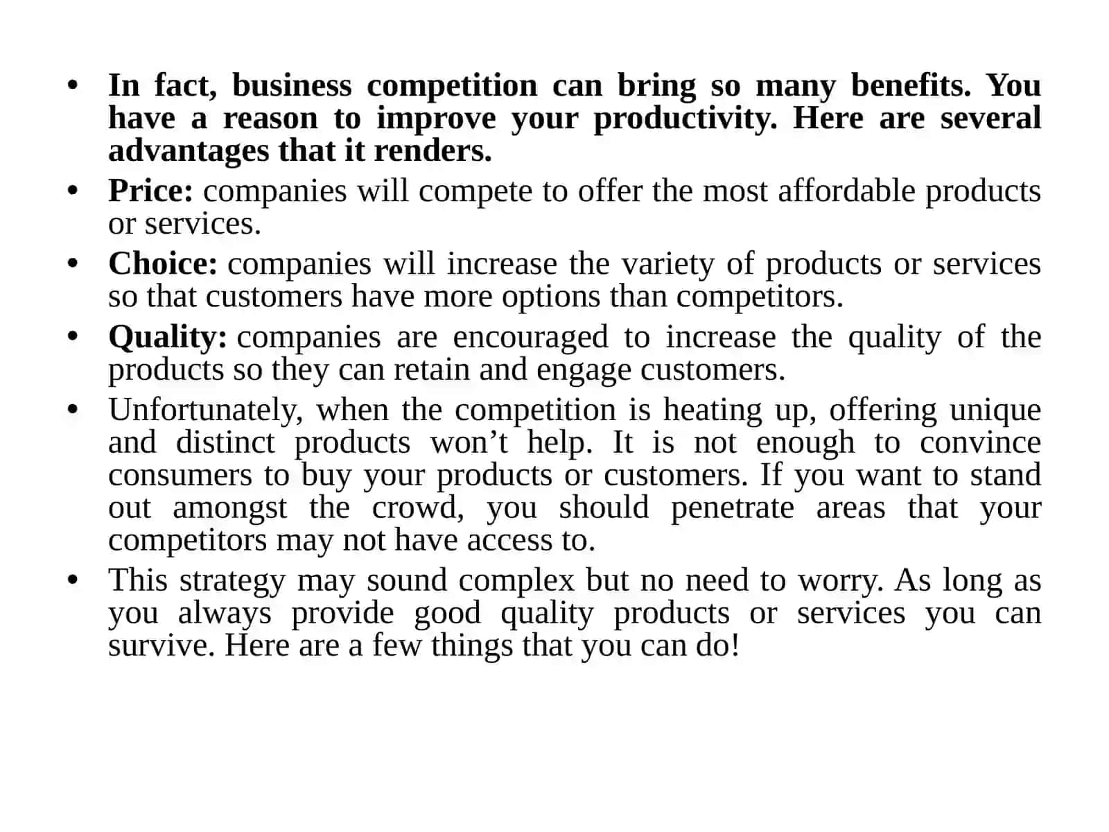 Business Competition Management 3