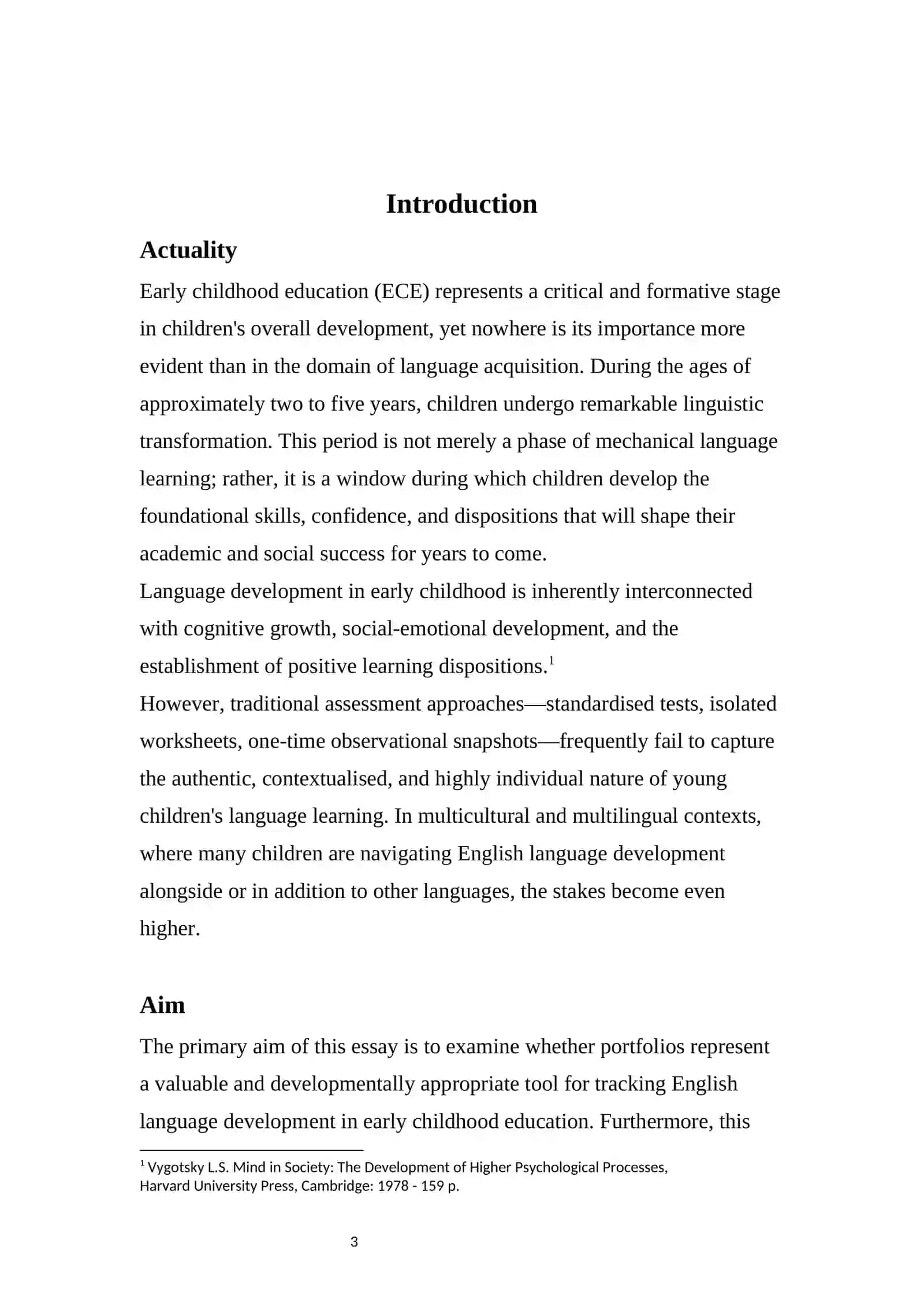 The Educational and Developmental Value of Portfolios in Tracking English Language Development 3