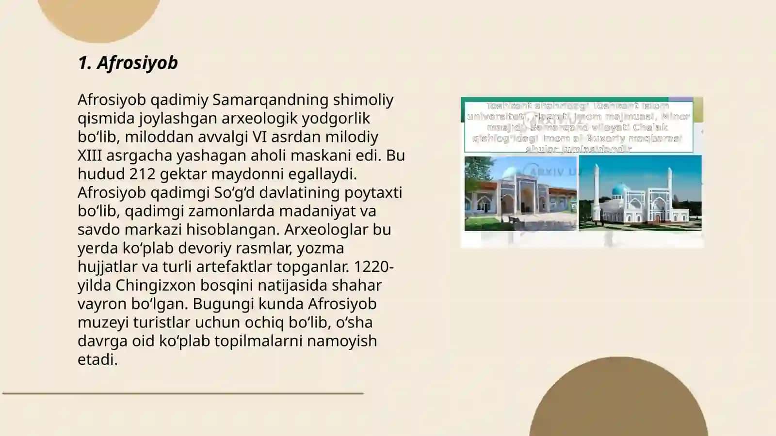 O'zbekistonning tarixiy yodgorliklari 3