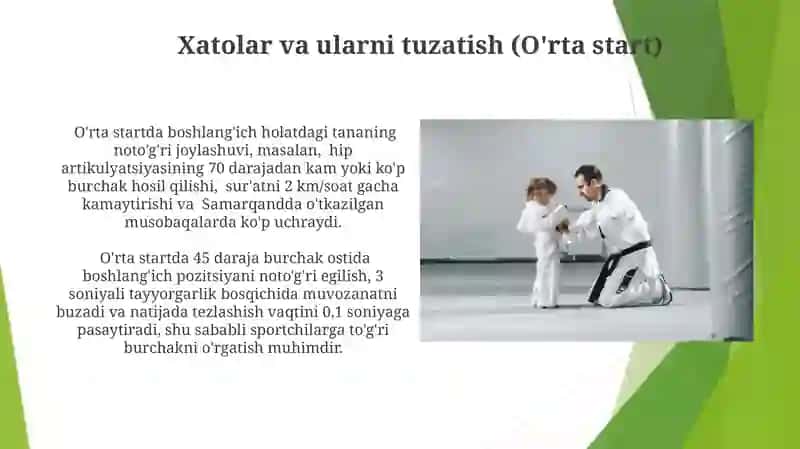 Pastki, O'rta va Yuqori Boshlanishlardan Yugurish Texnikasi 3