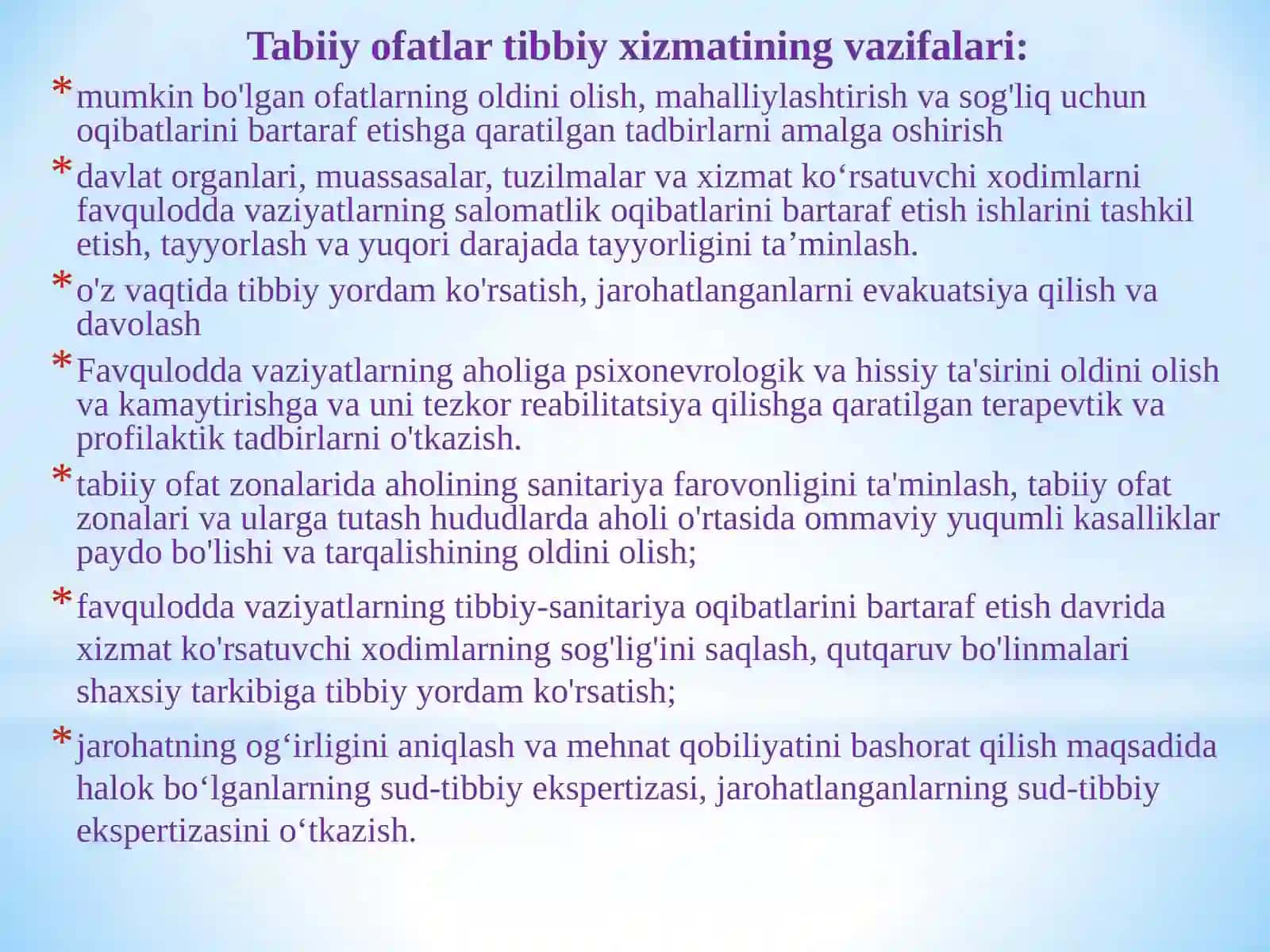 Aholiga Favqulot Vaziyatlarda Tibbiy Yordam Ko'rsatishni Tashkil Etish 3