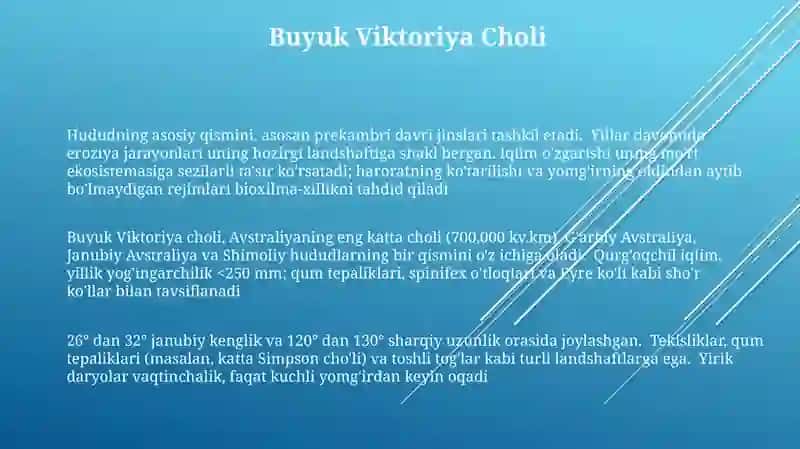 Avstraliya materigi tabiiy geografik o’lkalari 3