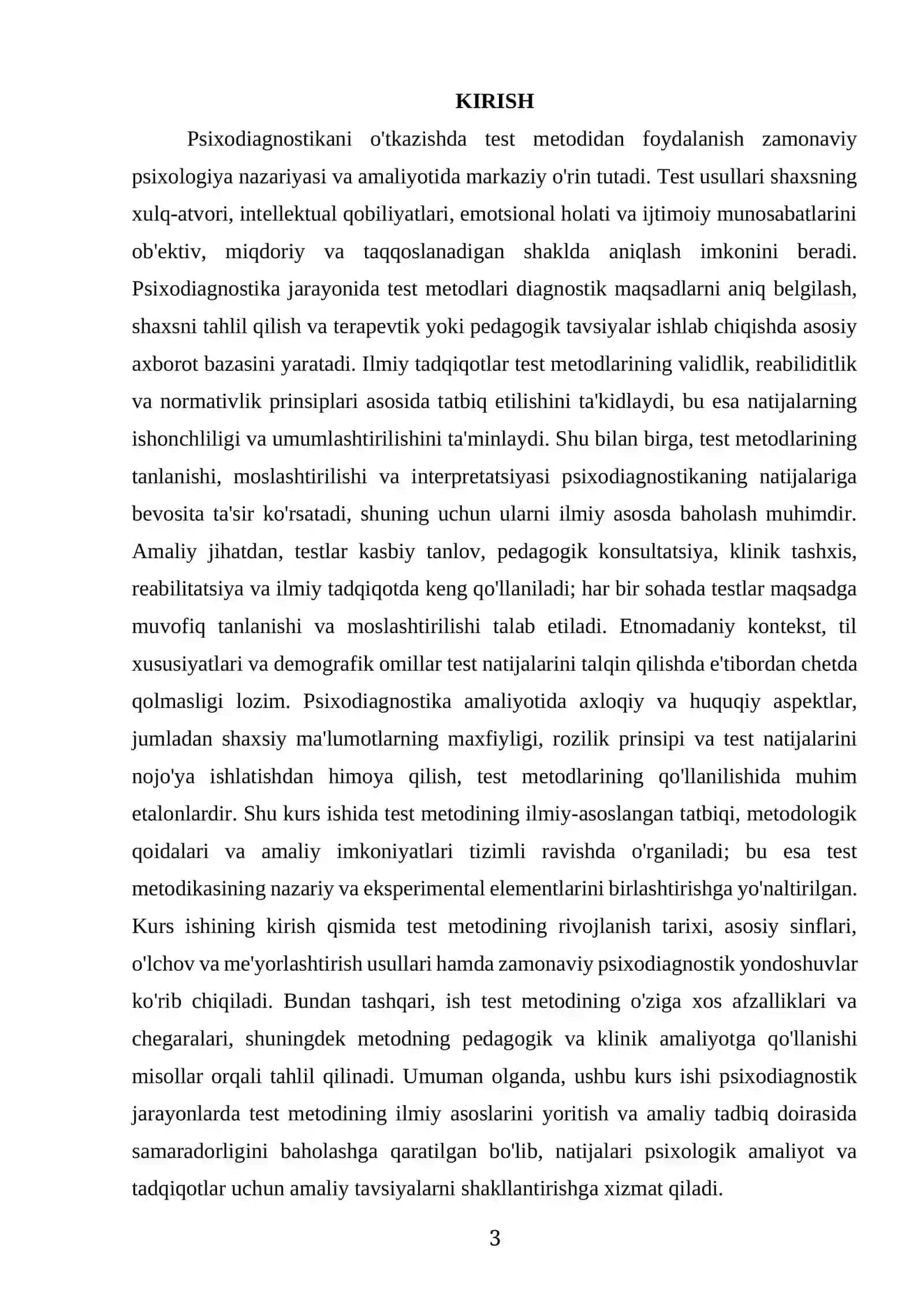 PISIXADIYAGNOSTIKANI ÕTKAZSHDA TEST METODIDAN FOYDALANISH 3