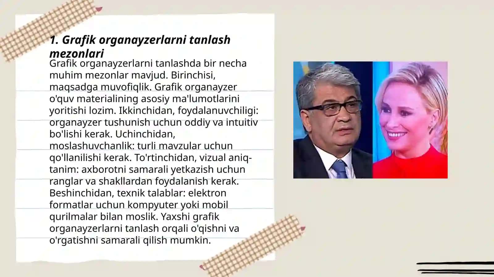 Gumbazdagi nur asarini oʻqitishda grafik organeyzalardan foydalanish 3
