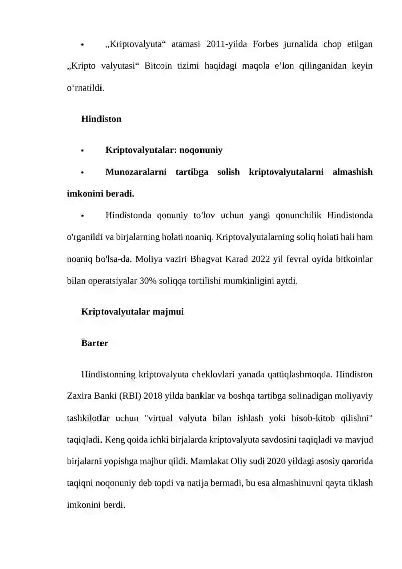 Kriptovalyuta tartibga solish 3
