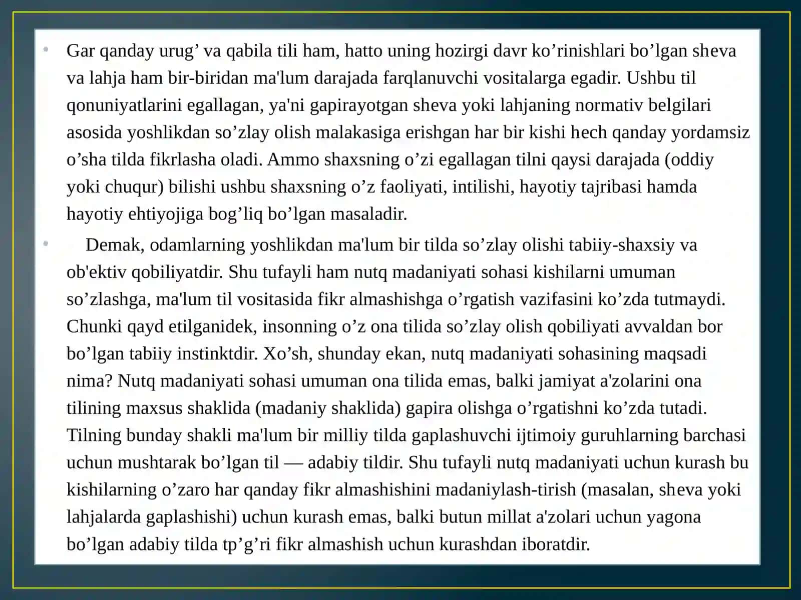 Nutq madaniyatini egallashning usul va yo’llari 3