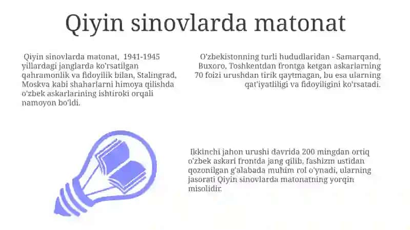 O‘zbekistonliklarning frontdagi jasorati va qahramonliklari 3
