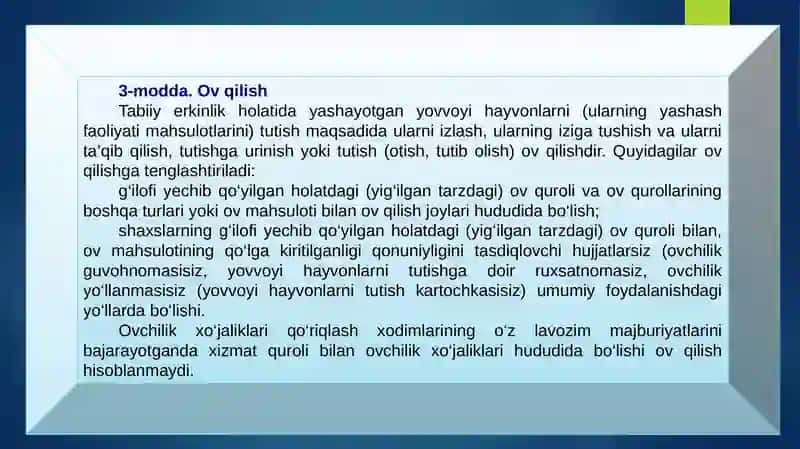 OV QILISH BILAN BOG‘LIQ HUQUQBUZARLIKLAR UCHUN MA’MURIY JAVOBGARLIK 3