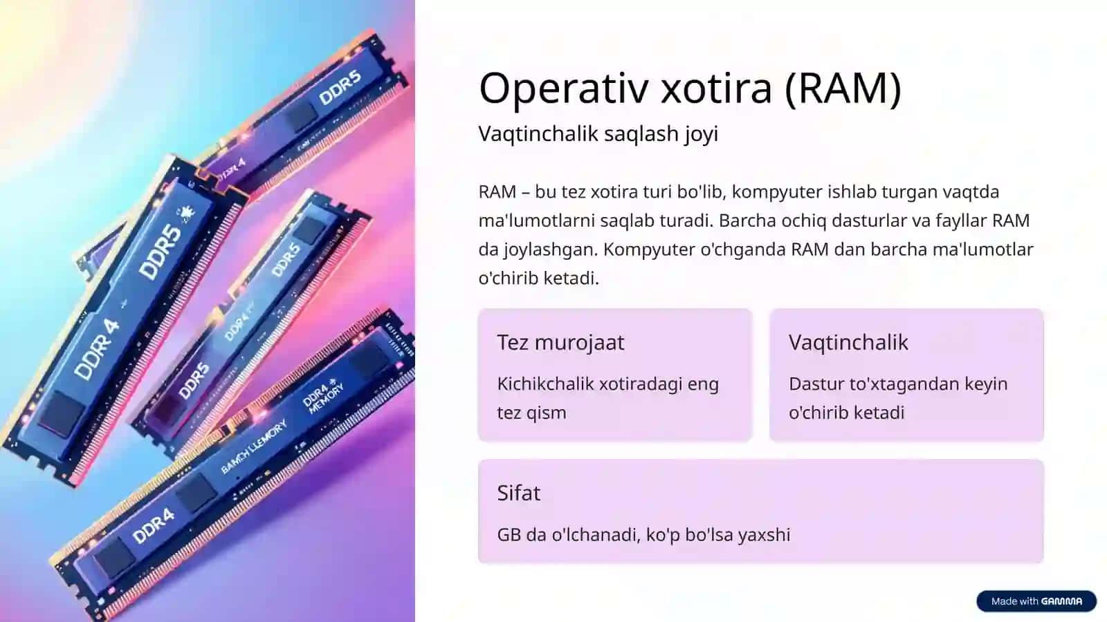 Kompyuter ichki qurilmalari 3
