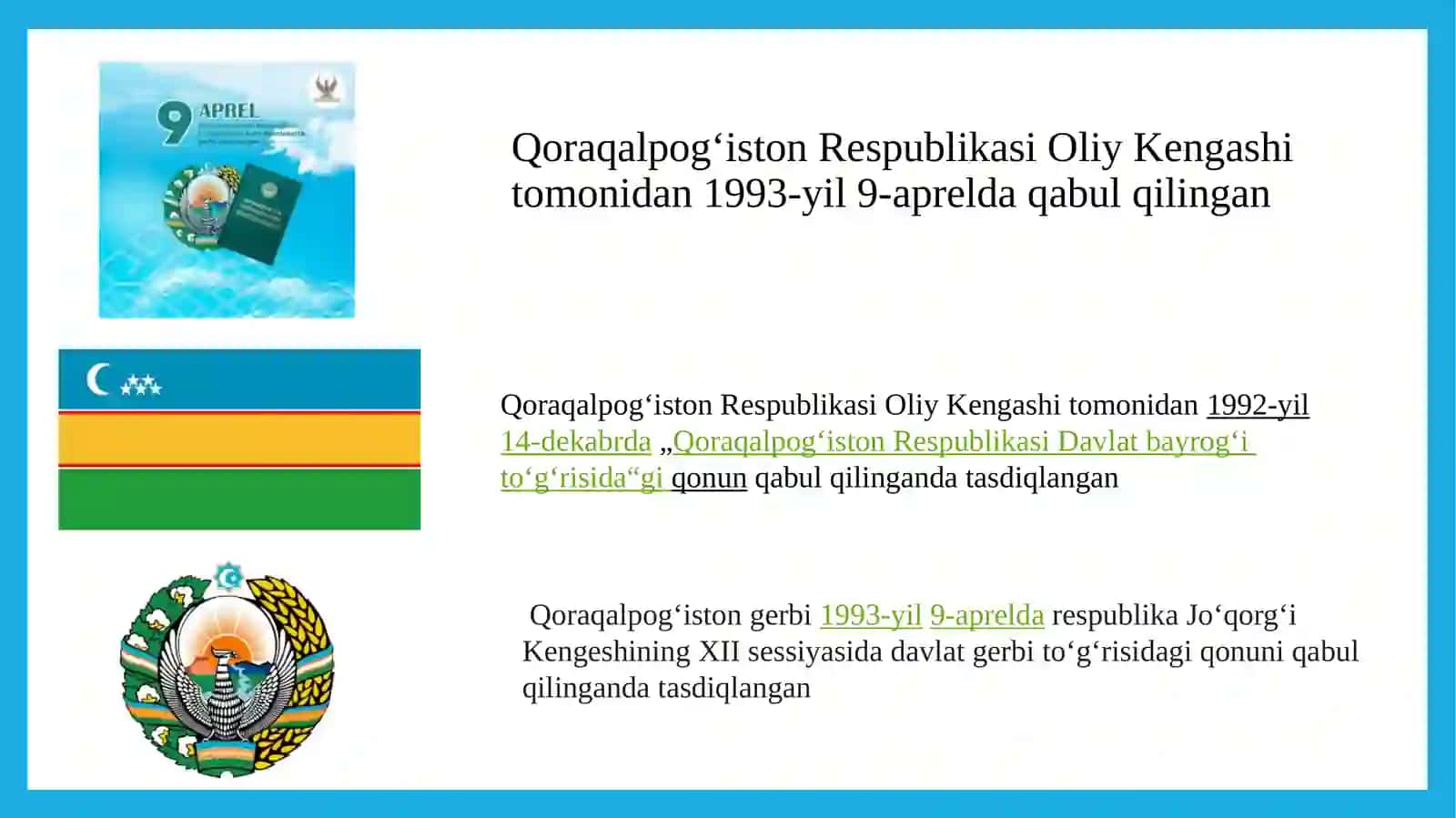MUSTAQILLIK YILLARIDA QORAQALPOG’ISTON RESPUBLIKASI 3