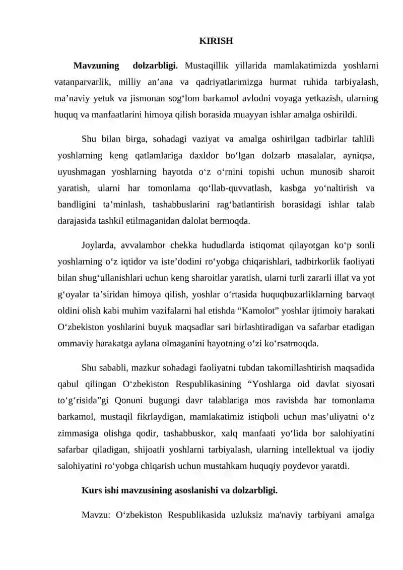 O‘zbekiston Respublikasida uzluksiz ma’naviy tarbiyani amalga oshirishning me’yoriy-huquqiy hujjatlari 3