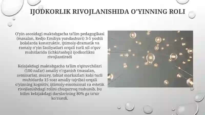 Boʼlajak maktabgacha taʼlim pedagoglarini kerativ qobilyatlarini tivojlantirish mazmuni 3