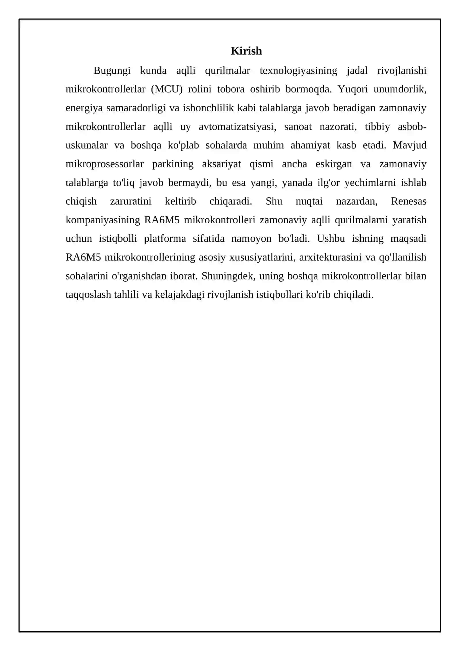 RA6M5 ning Asosiy Xususiyatlari va Afzalliklari 3