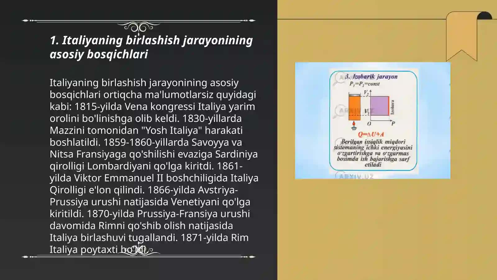 Italiyaning birlashish davridagi siyosiy jarayonlar 3
