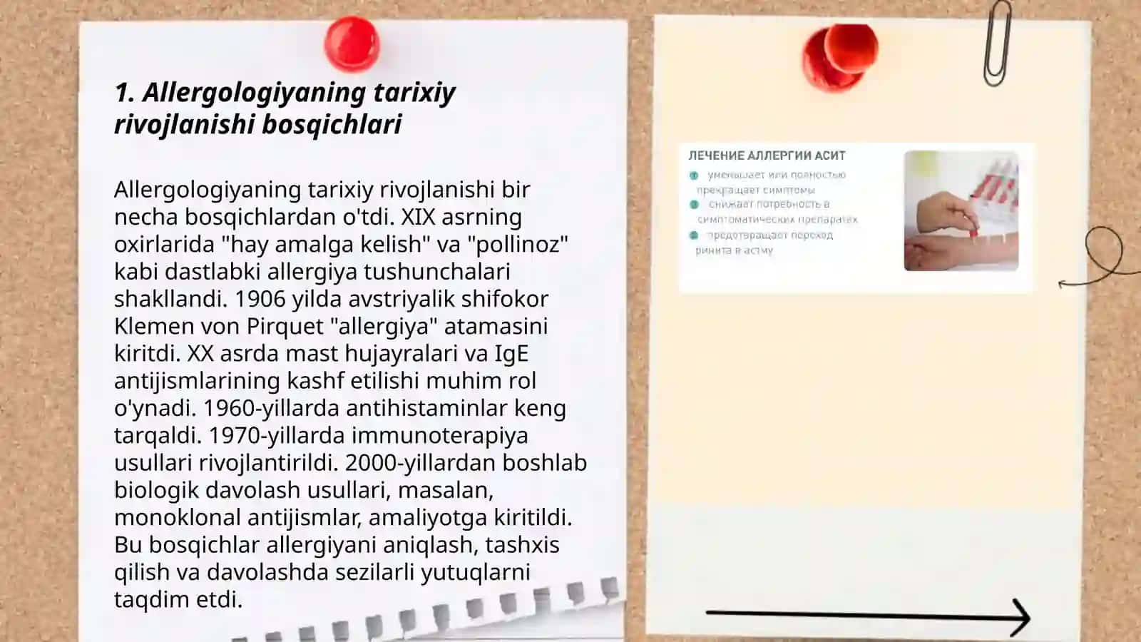 Allergologiya tarixi va rivojlanishi etaplari 3