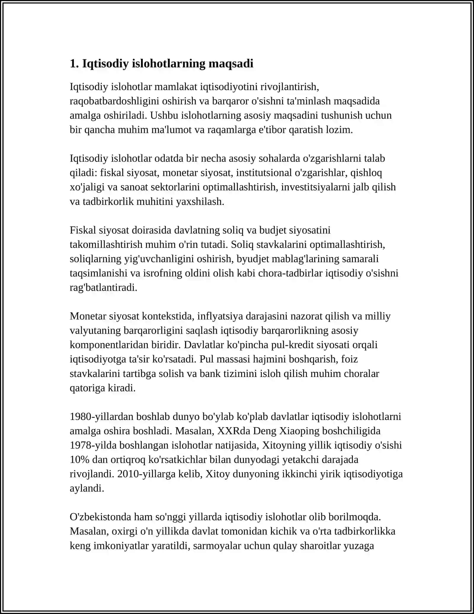 IQTISODIY ISLOHOTLAR HUSUSIY MULKNING SHAKILLANISHI 3
