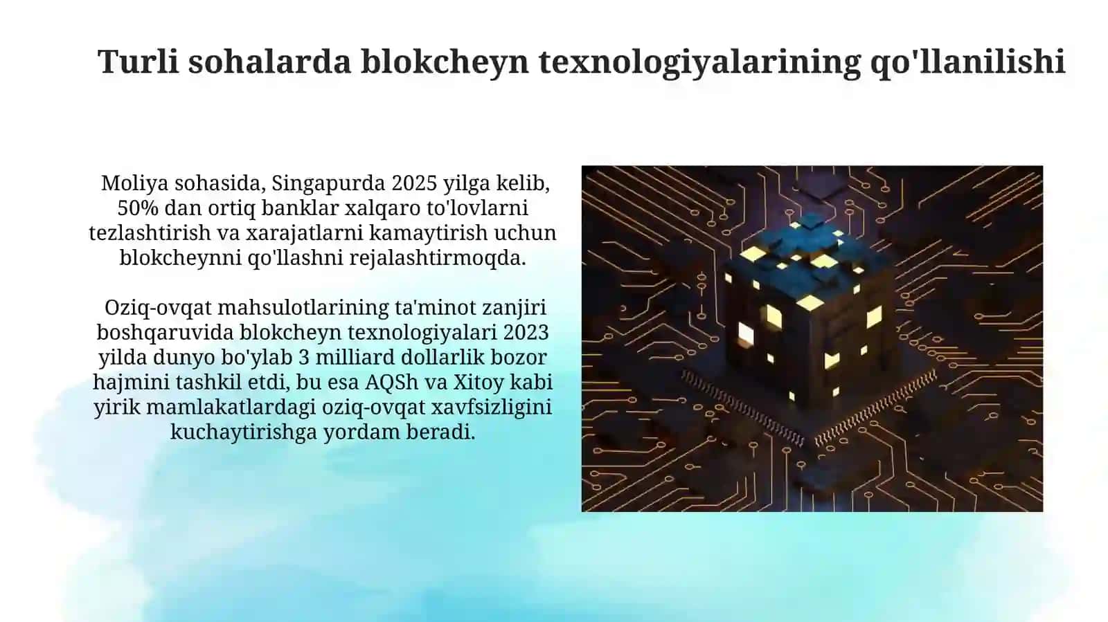 Blokcheyn Texnologiyalarining Global Rol va Ahamiyati 3