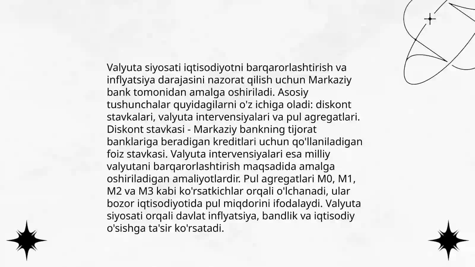 Valyuta siyosati va uning iqtisodiyotni tartibga solishdagi roli 3