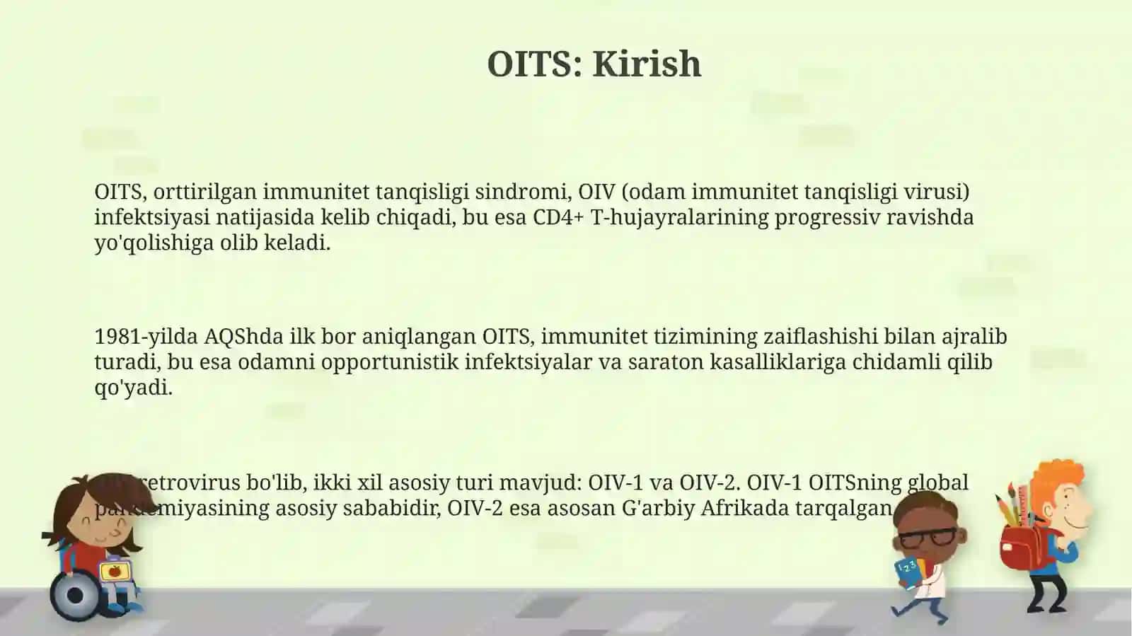 Orttirilgan Immun Tanqisligi Sinromi (OITS) kasalligi mikrobiologiyasi 3