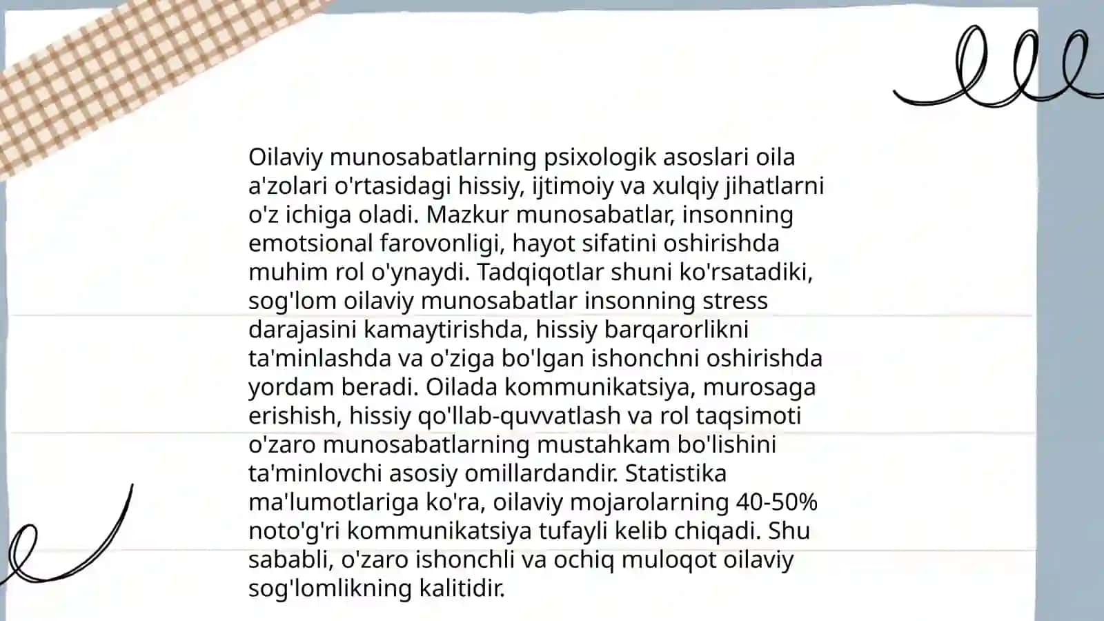 Oilaviy munosabatlar psixologiyasi 3