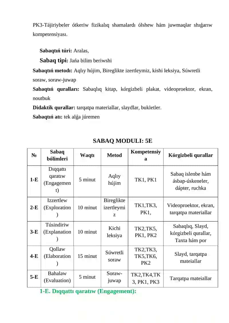 Sırtqı gallaktikalar.Gallaktikalardıń klasları hám spektrleri 3