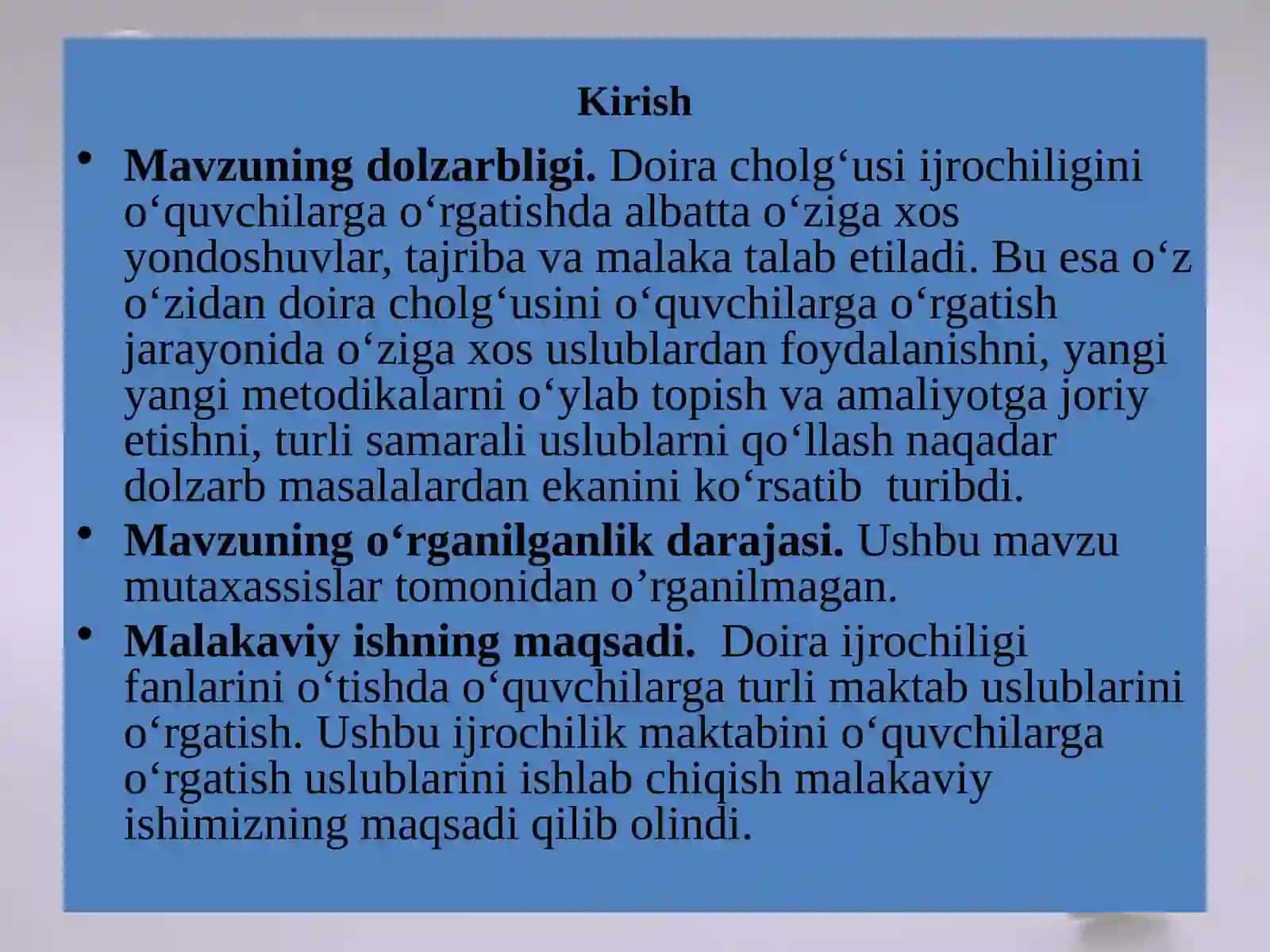 BMSMning 5-sinf o’quvchilariga []ning “Katta o’yin” asarini o’rgatish metodikasi 3