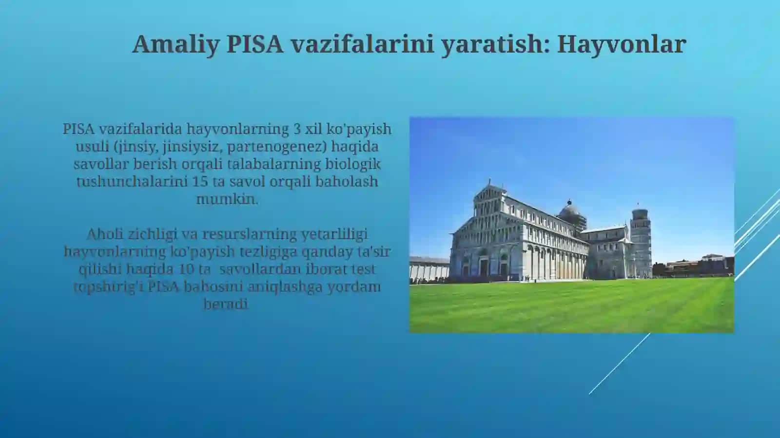 O‘simliklar va hayvonlar ko‘payishiga oid PISA kontekst topshiriqlari tuzish 3