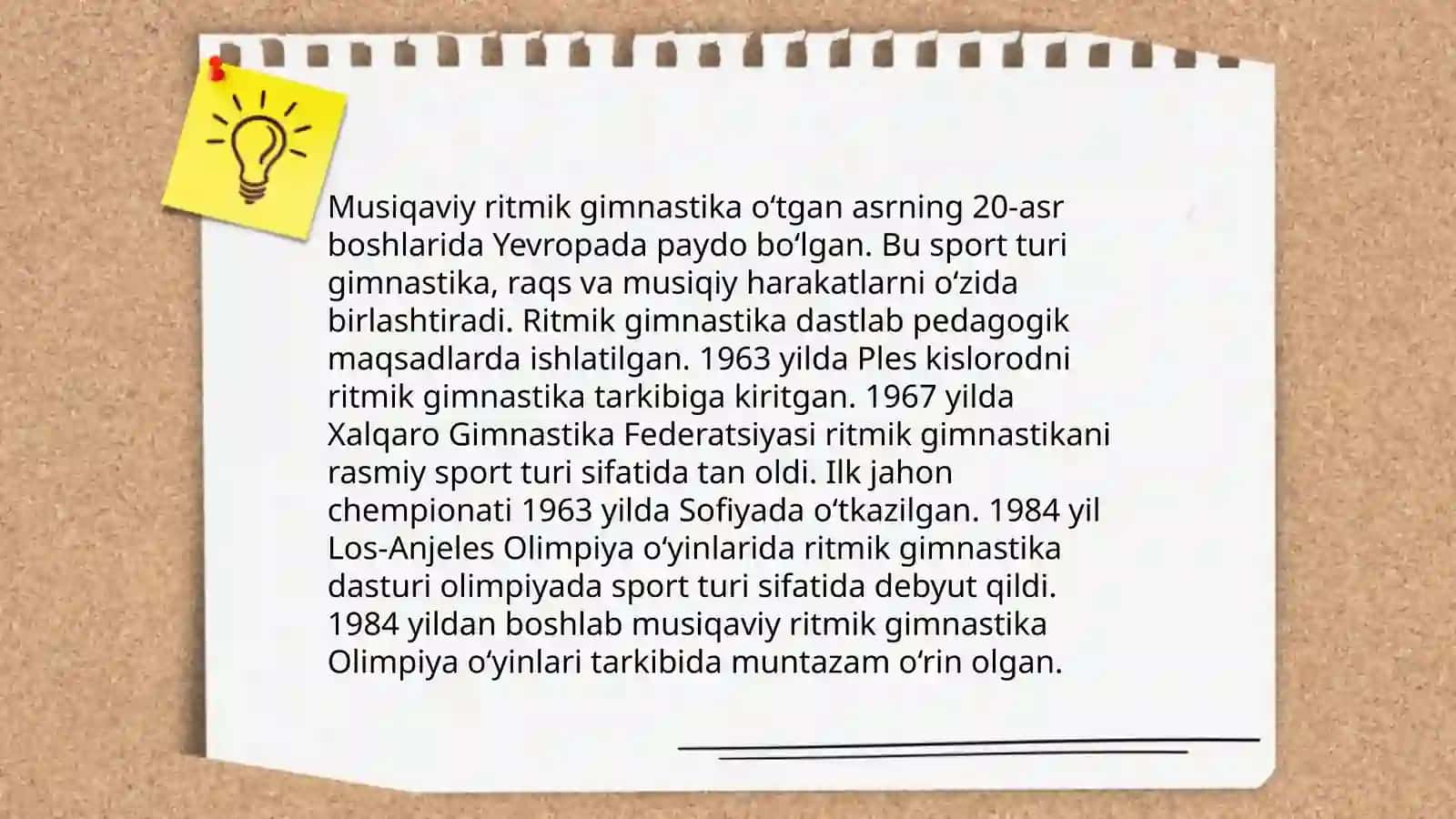 Musiqaviy ritmik gimnastikaning rivojlanish bosqichlari 3
