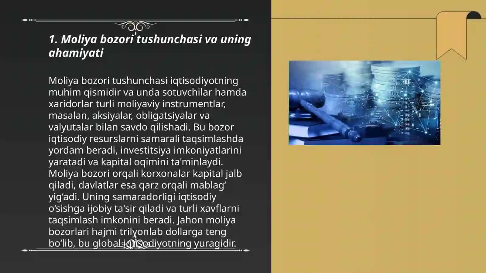 Moliya bozori tushunchasi inflyatsiya va tavakkalchilik omili 3