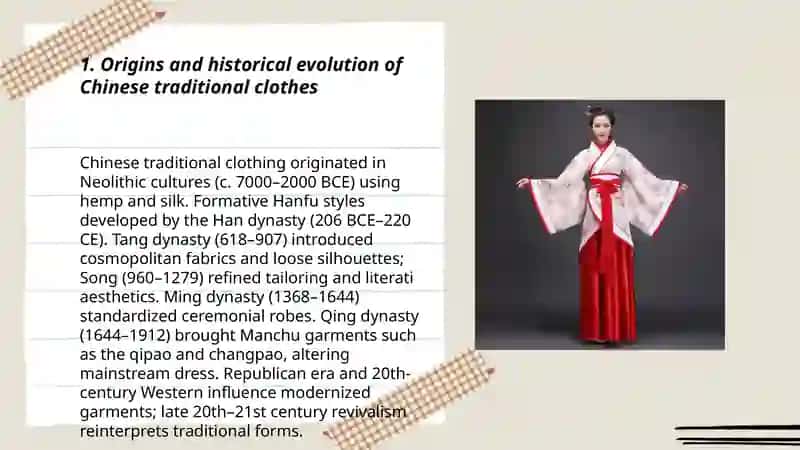 Origins and historical evolution of Chinese traditional clothes 3