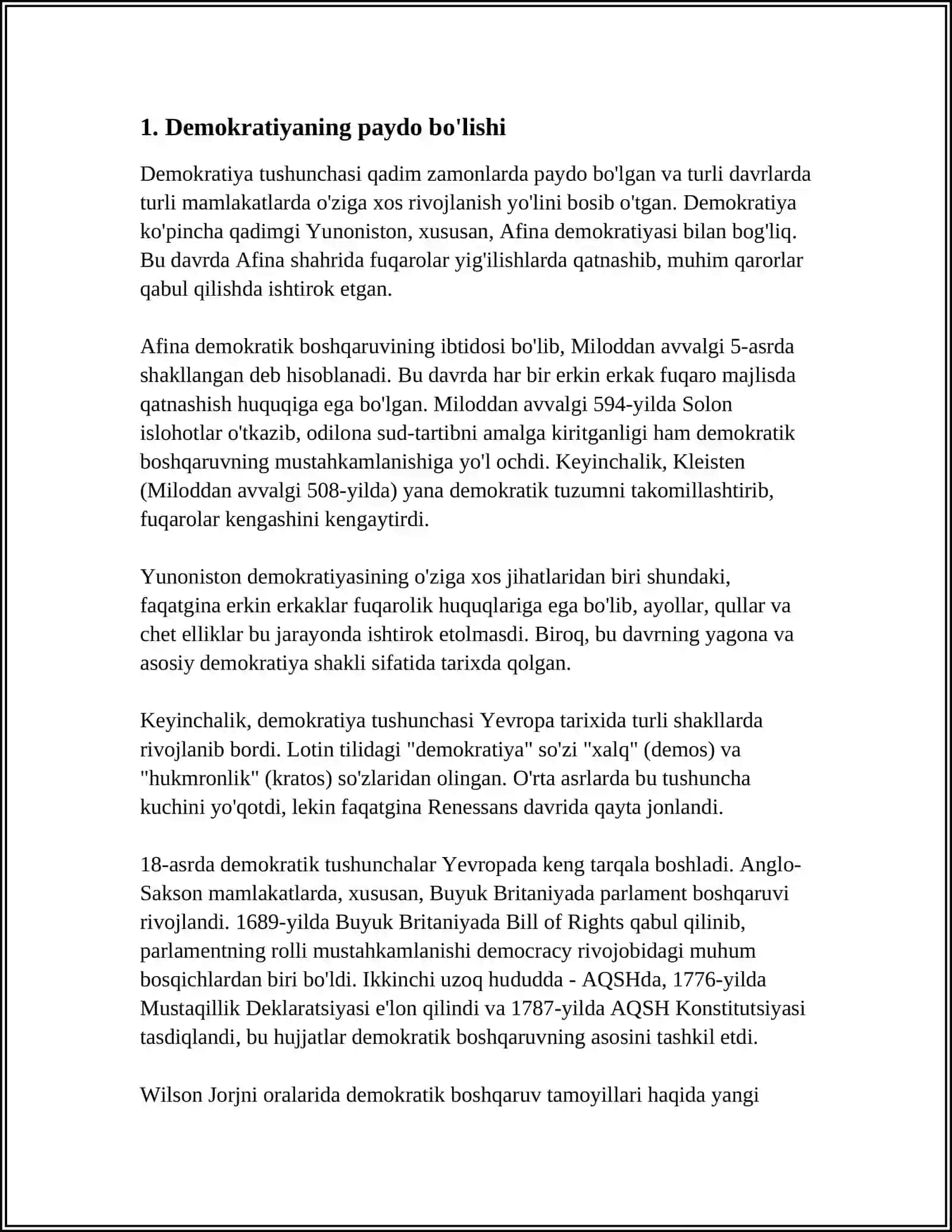 O'ZBEKISTONDA DEMOKRATIK FUQOROLIK ASOSLARINI YARATILISHI 3