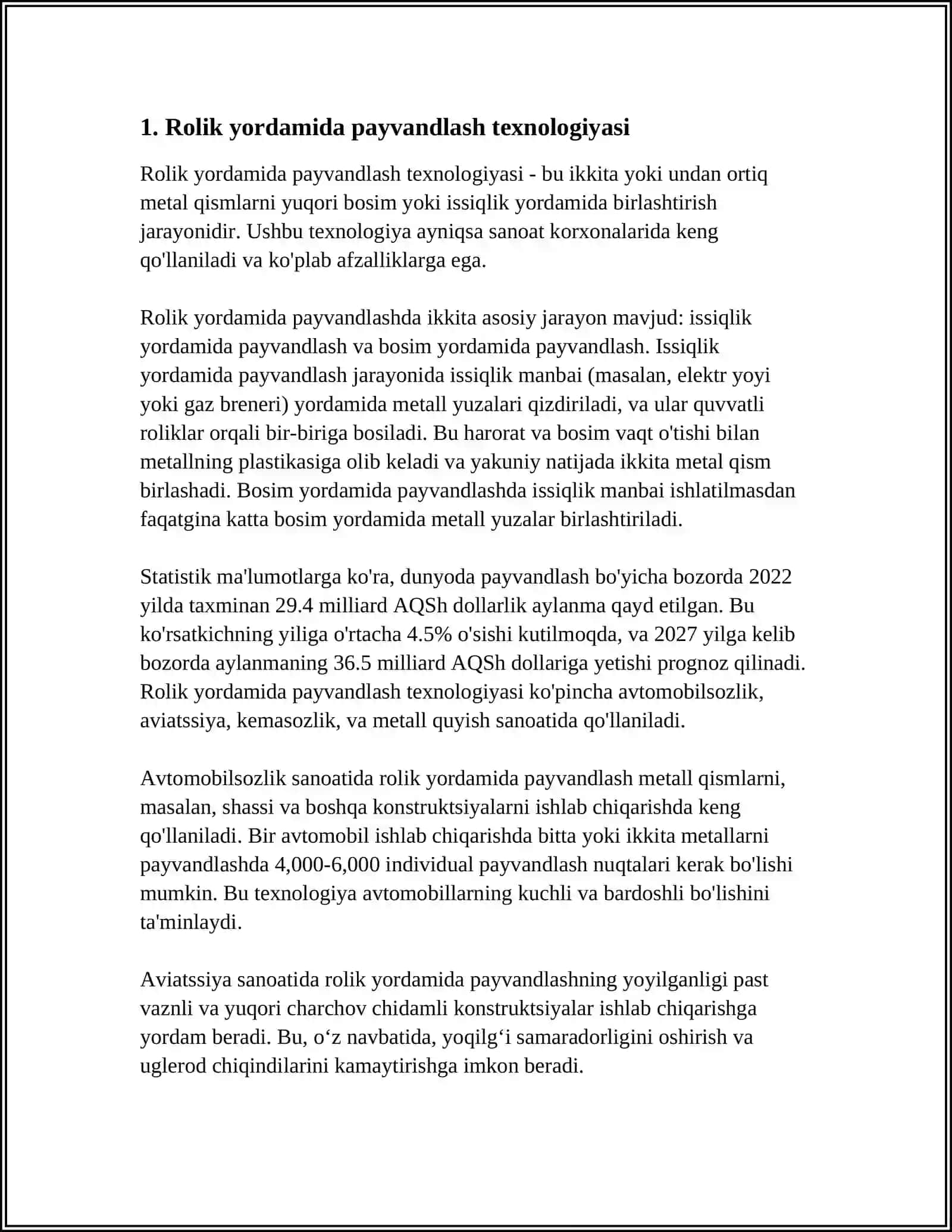 ROLIK YORDAMIDA PAYVANDLASH 3