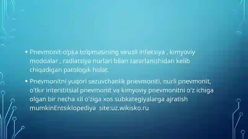 O’qotar qurollardan jarohatlanganda o’pka kasalliklari 3