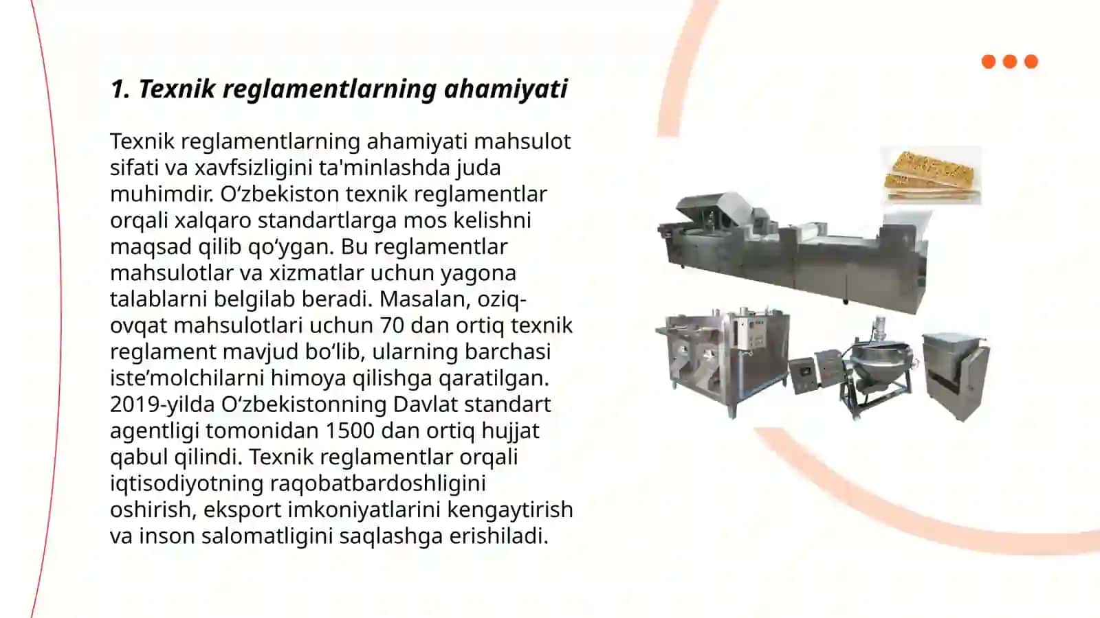 Texnik reglamentlar va ular ishlab chiqarish 3