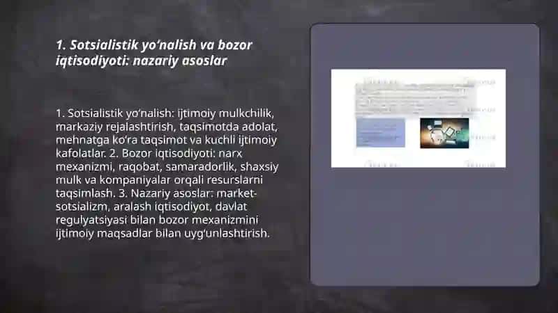 Bоzоr iqtisоdiyоtigа muxоlif sоtsiаlistikyo‘nаlish mоhiyаti vа uning tаrixiy tаqdiri 3
