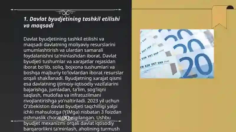 Davlat byudjeti va maqsadli jamg‘armalar amal qilishining huquqiy asoslari. 3