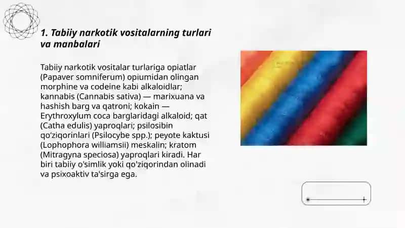 Tabiiy va sintetik narkotik vositalar foydasi va zarari 3
