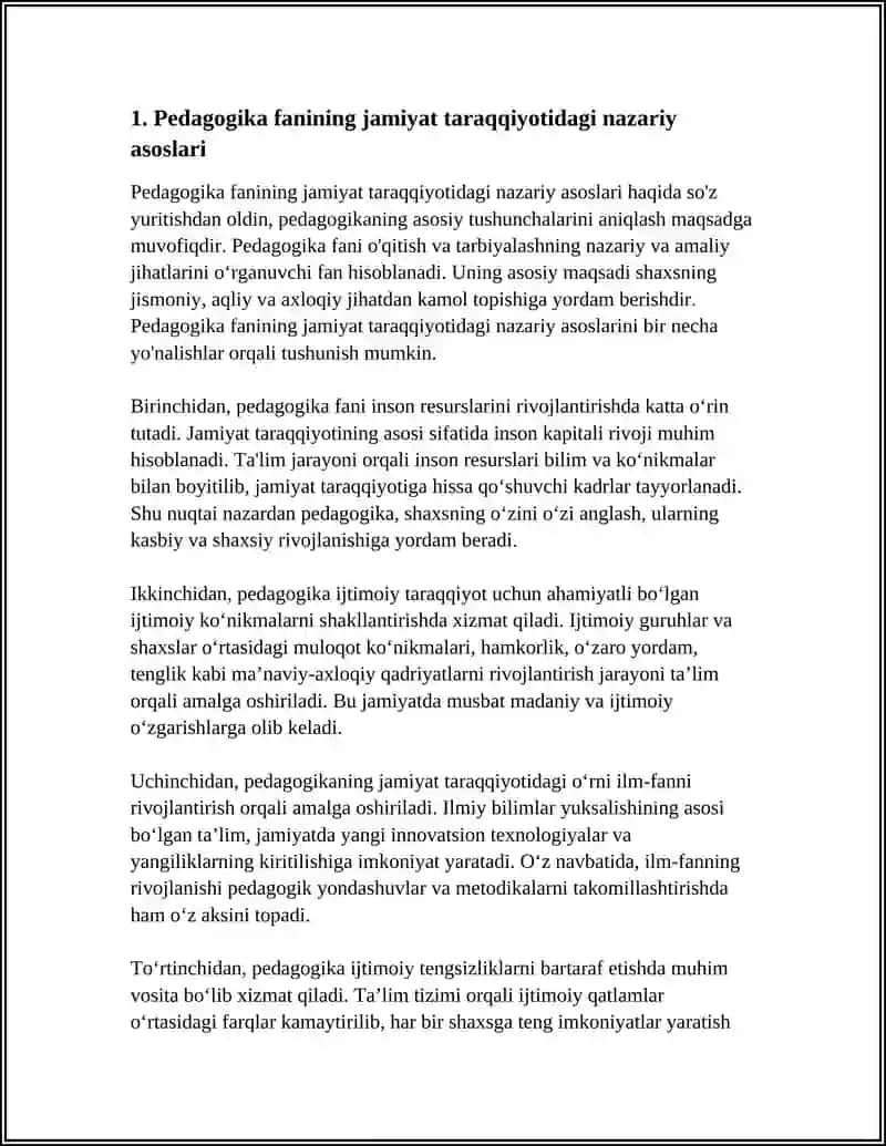 PEDAGOGIKA FANI VA UNING JAMIYAT TARAQQIYOTIDAGI O'RNI 3