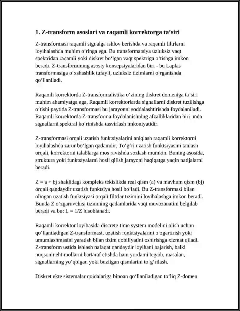 RAQAMLI KORREKTOR LOYIHALASH (Z-EVERTERISHLAR BO‘YICHA) 3