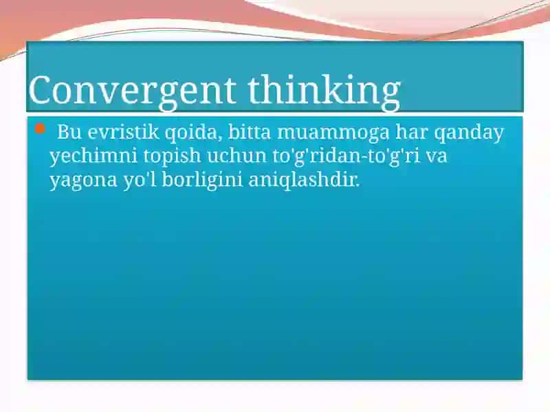 Kreativ fikrlashda evoristik qoidalarning turlari 3