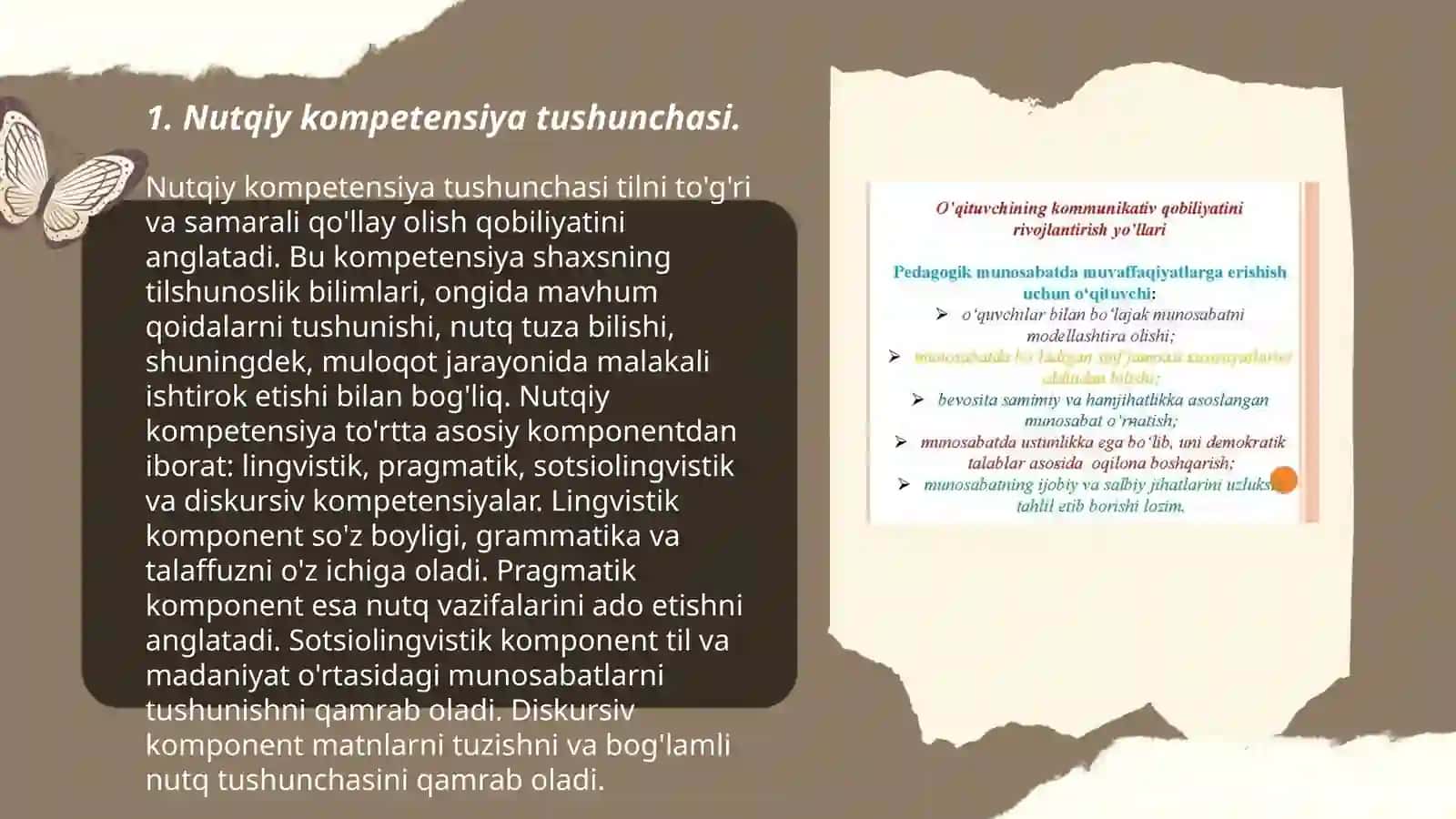 Nutqiy kompetensiya tushunchasi 3