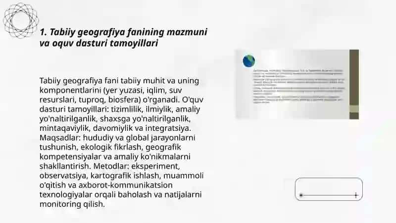 Tabiiy geografiya fanlarining mazmuni, tuzilishi va oqitish texnologiyalari 3
