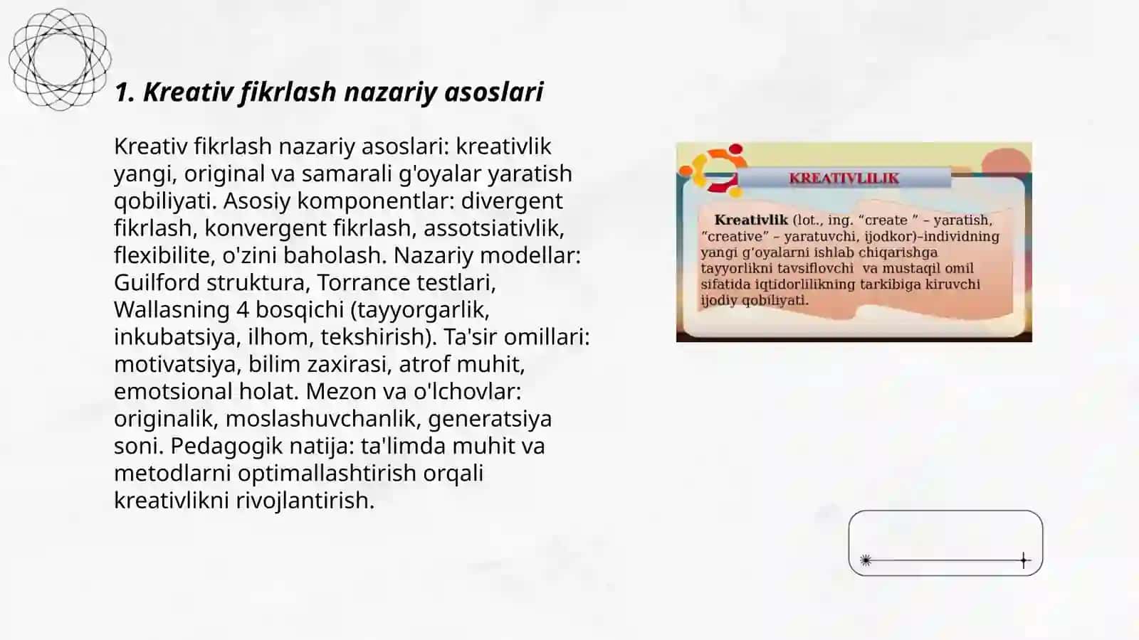 Kreativ fikrlash va uni rivojlantirish yo’llari 3