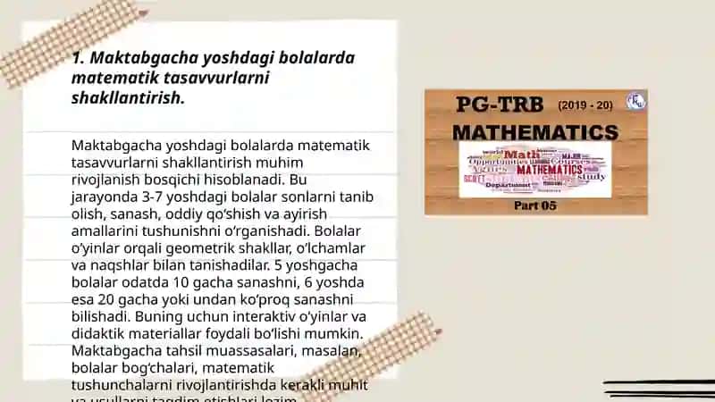 Maktabgacha yoshdagi bolalarning matematik rivojlanishining nazariy asoslari 3