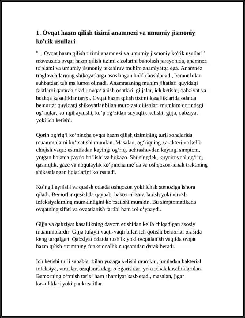 OVQAT HAZM QILISH TIZIMI AZOLARINI BAHOLASH 3