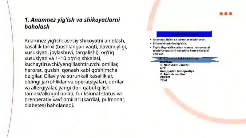 Xirurgik bemorlarni tekshirish asosiy qoidalari 3