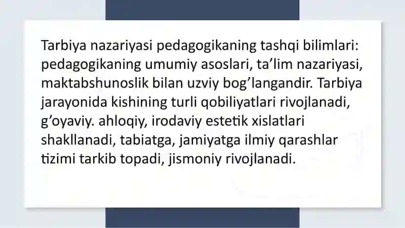 Tarbiya usullari haqida tushuncha 3